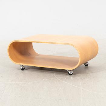 Peter Eklås, coffee table / media bench, "Velodrome", Designtorget, 2000s.