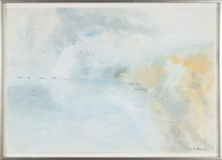 Ruben Heleander, gouache, signed.