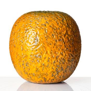 Hans Hedberg, a faience sculpture of an orange, Biot, France.