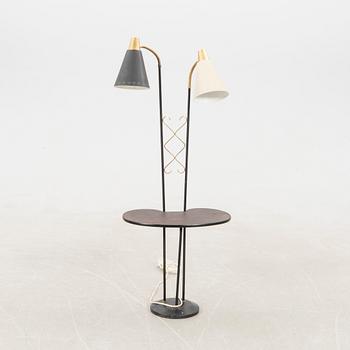 Golvlampa  1940/50-tal märkt Metallprydnader 735.