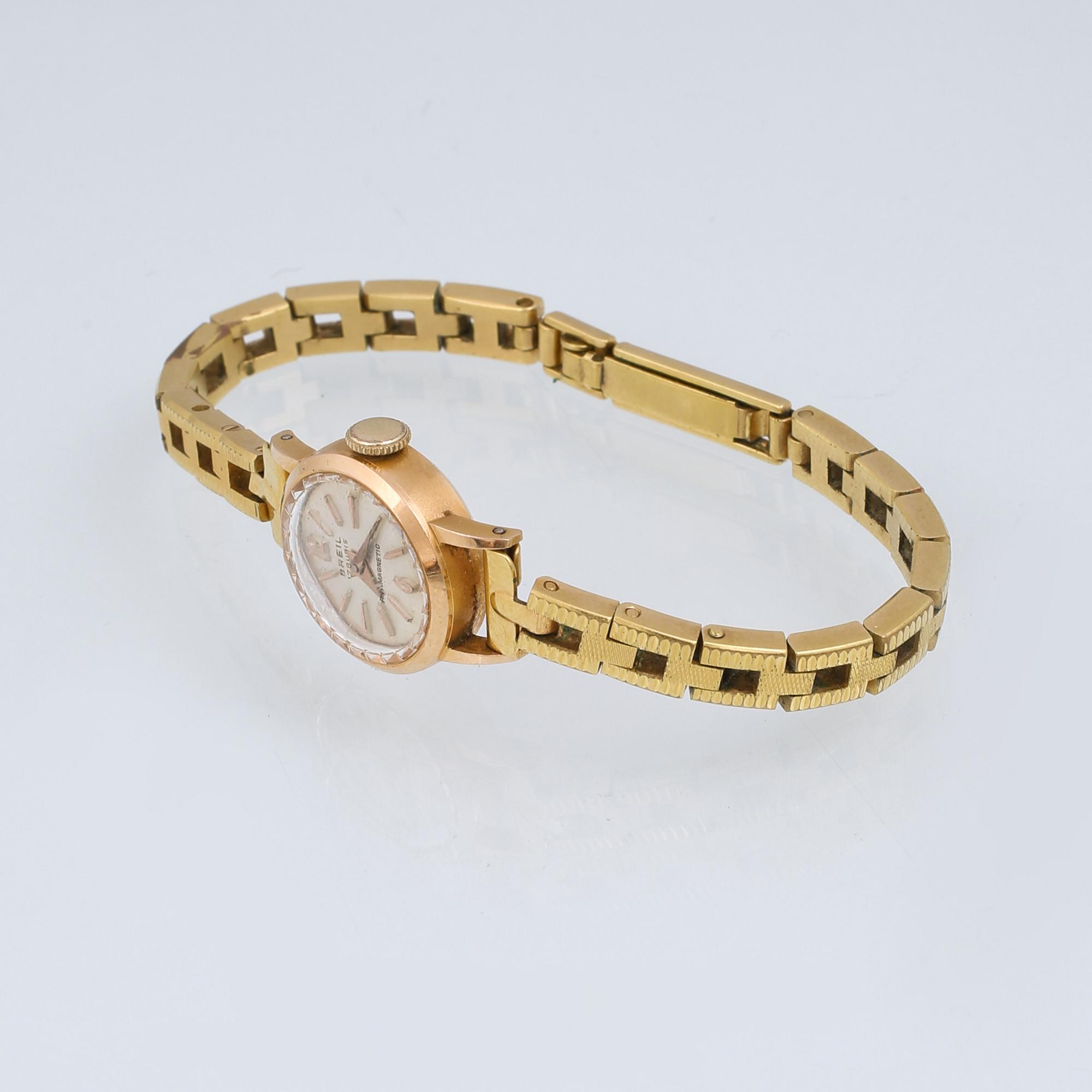 ARMBANDSUR, dam, boett i 18 k guld, Breil.