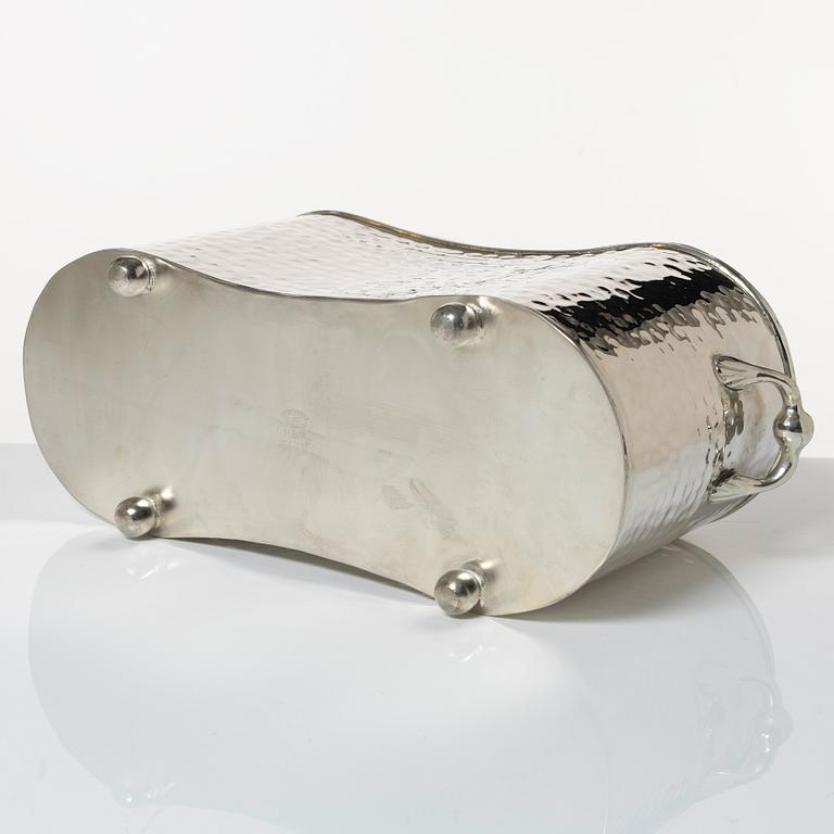 Wine cooler, silver plate, period.