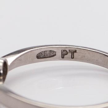 Ring, brilliant cut diamond, platinum, Peltonen & Kni, Helsinki.