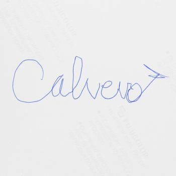 TORBJÖRN CALVERO, photograph of Janet Jackson signed Calvero on verso.