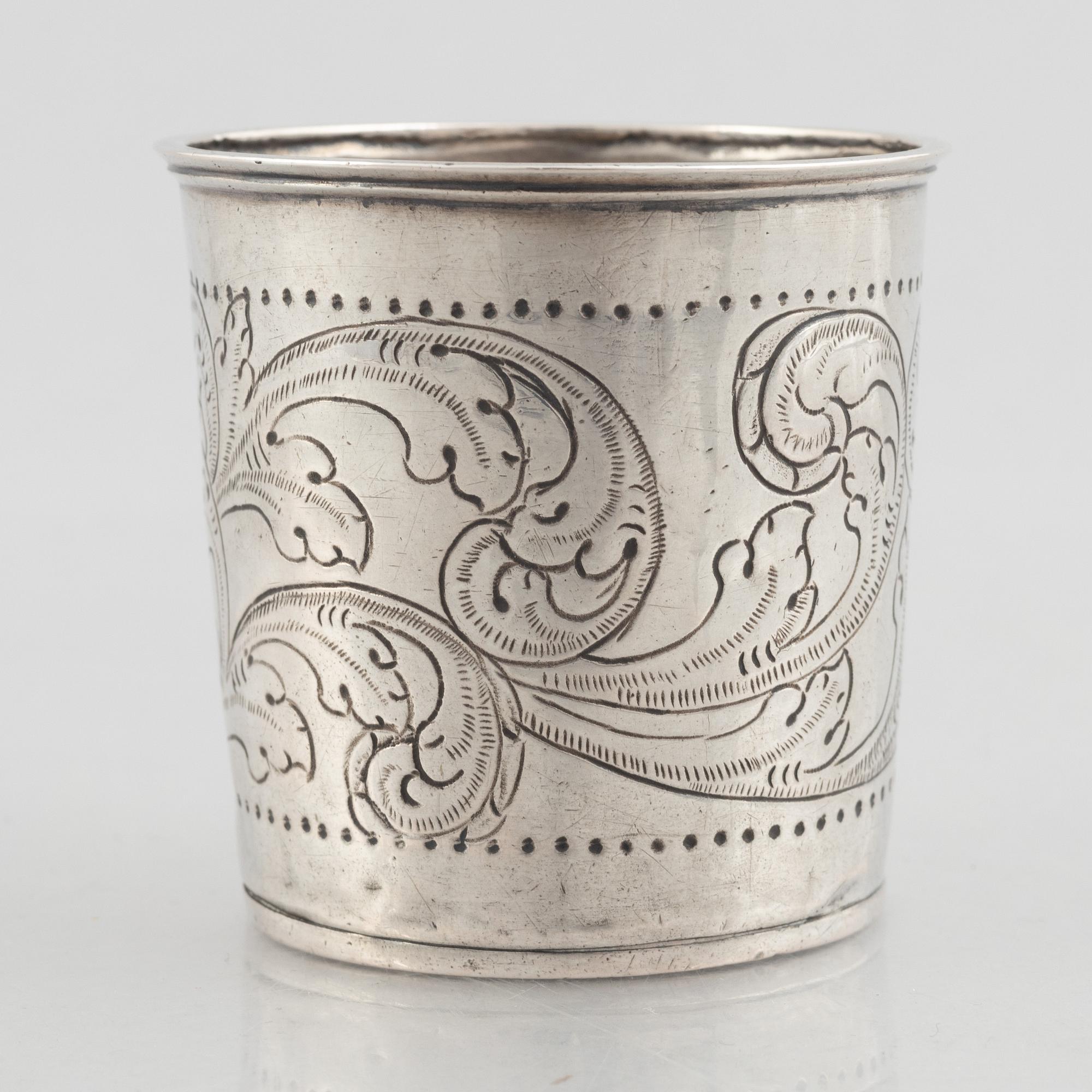 A Norwegian silver beaker, mark of Johan Peter Olsen Rust, Trondheim 1762.