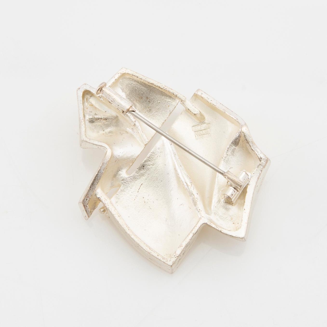 Björn Weckström, Brooch "Stranger on Io" sterling silver, Lapponia 1993.