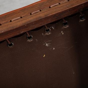 Torbjørn Afdal, a 'Hunter' leather easy chair and ottoman, Bruksbo, Norway, 1960's/70's.