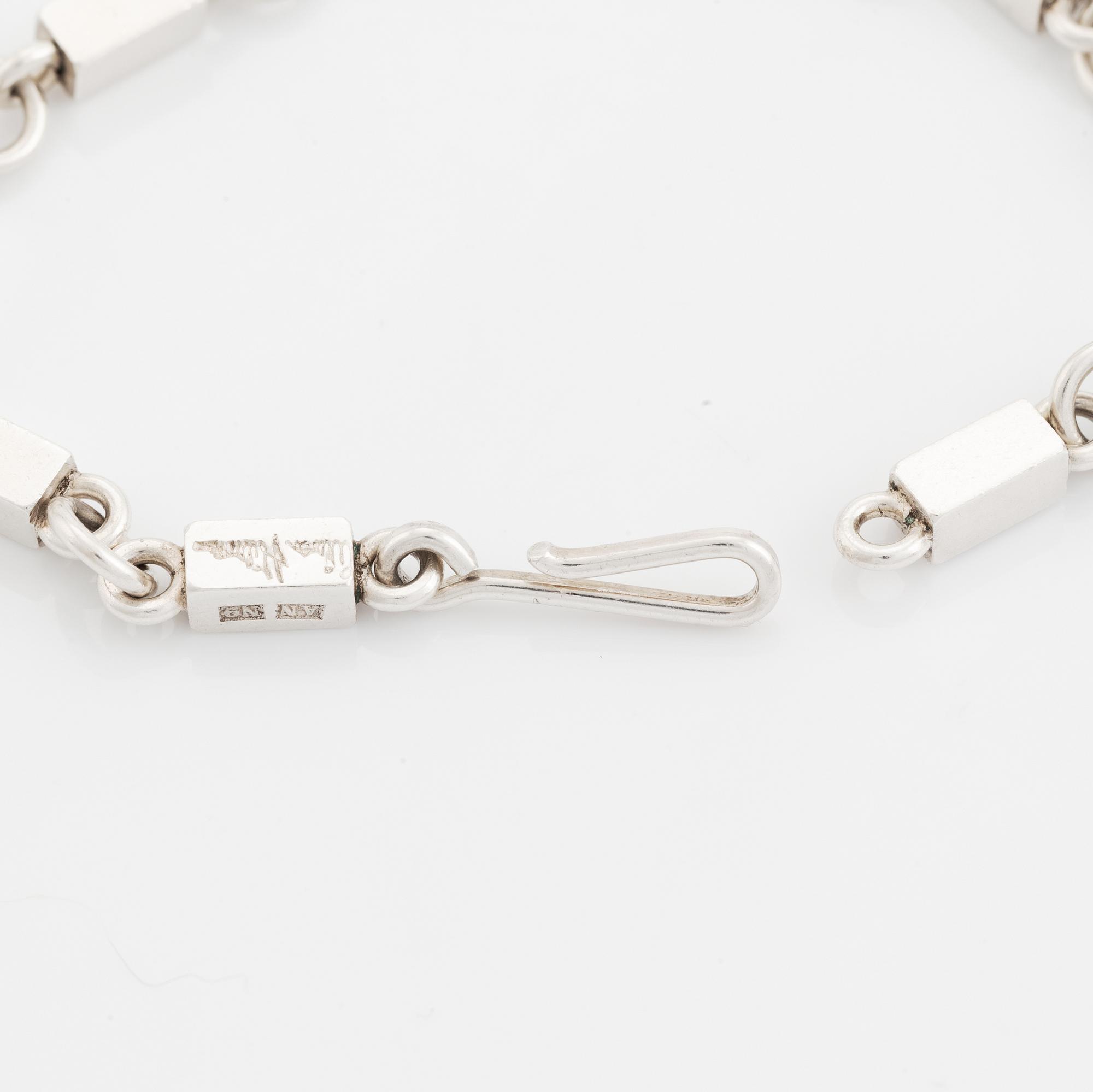 Wiwen Nilsson, armband, sterlingsilver, Anders Nilsson, Lund 1963.