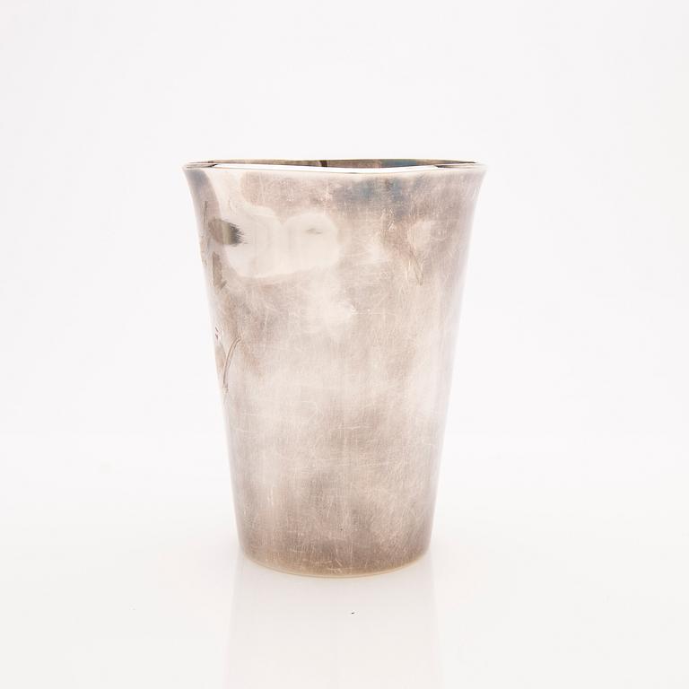 Vase, silver, GAB, Stockholm, 1964.