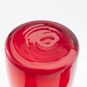 Tamara Aladin, Vases, 4 pcs, glass, Riihimäen Lasi, Finland, 1960s/70s.