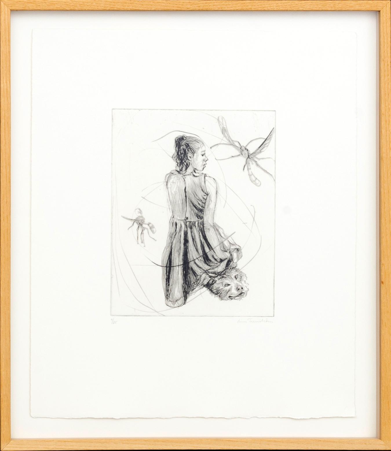 LINN FERNSTRÖM, drypoint, signed and numbered 9/25, 2008.