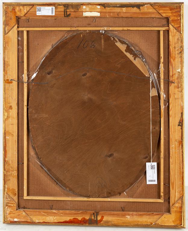 LOUIS MICHEL VAN LOO, after. Oval. Canvas relined on panel 80 x 64 cm.