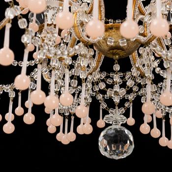 A Venitian style chandelier, mid 20th Century.