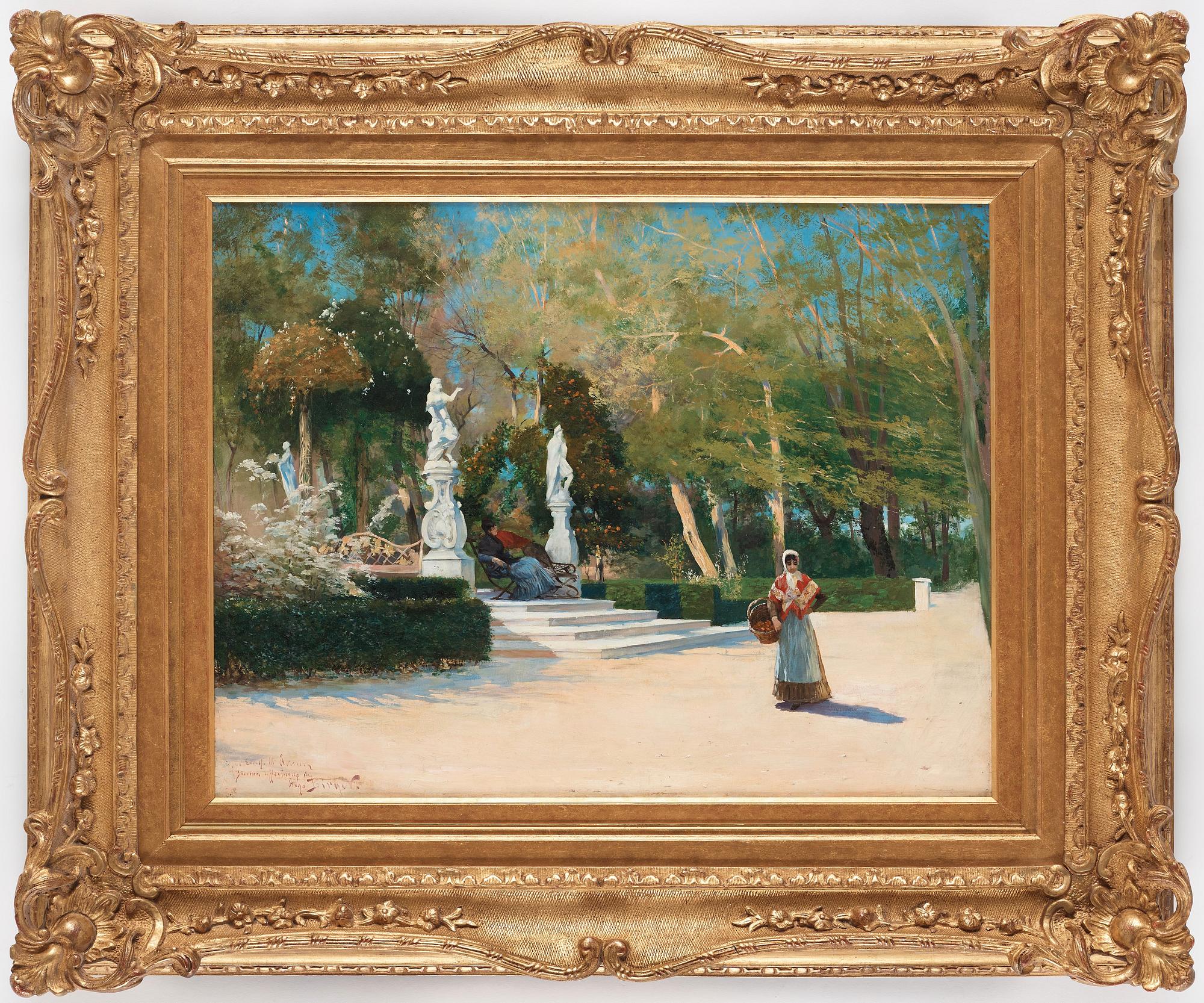 Hugo Birger, Parkmotiv från Spanien.