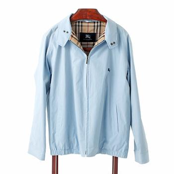 299. BURBERRY, a light blue cottonjacket.
