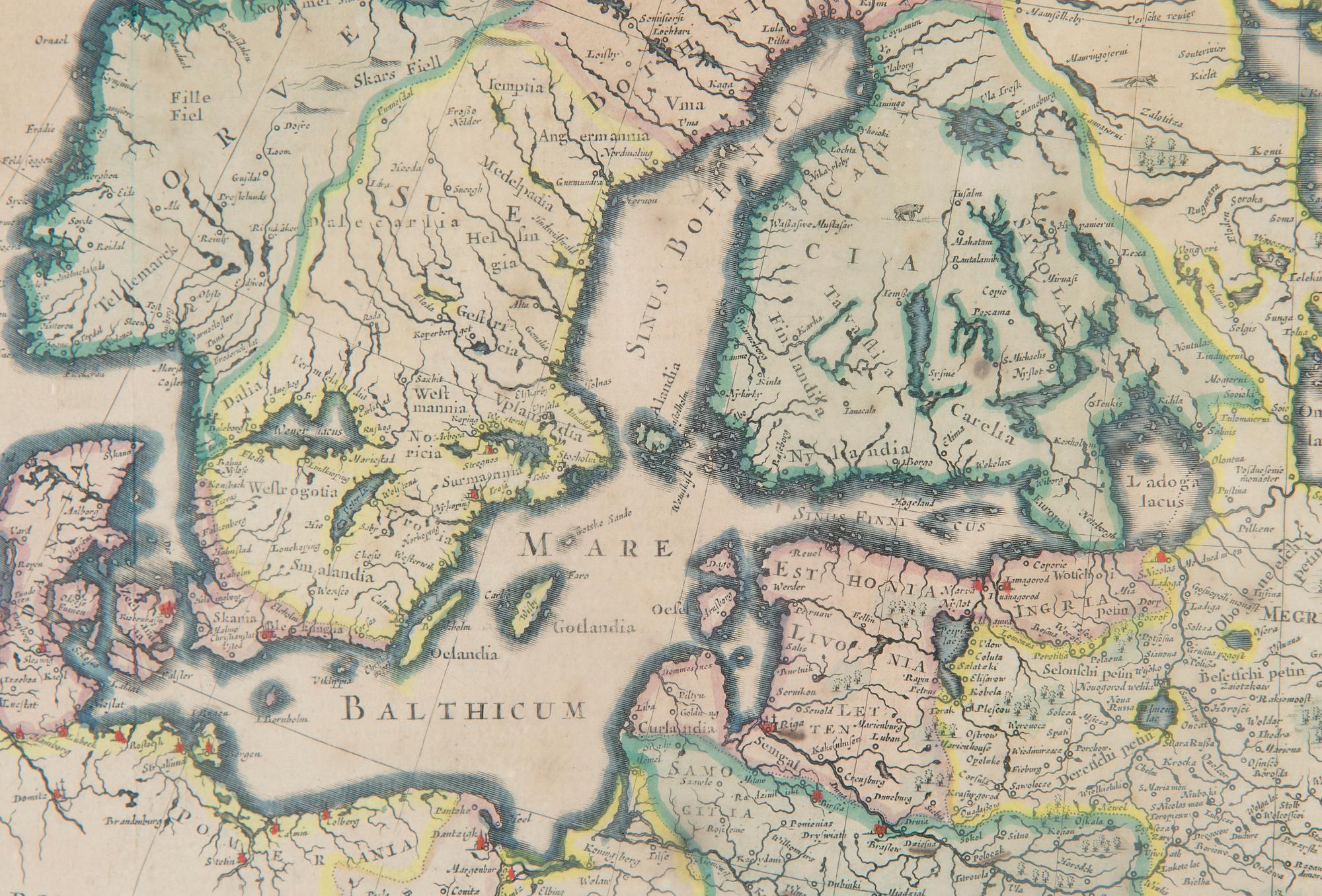 Kartta "Novissima Russiae Tabula Authore Isaaco Massa".