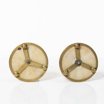 A pair of candelabra, Louis XIV, late 18th century, likely France.