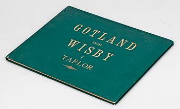 BOKALBUM, "Gotland och Wisby i taflor" av Per Arvid Säve, Stockholm möjligen 1858.