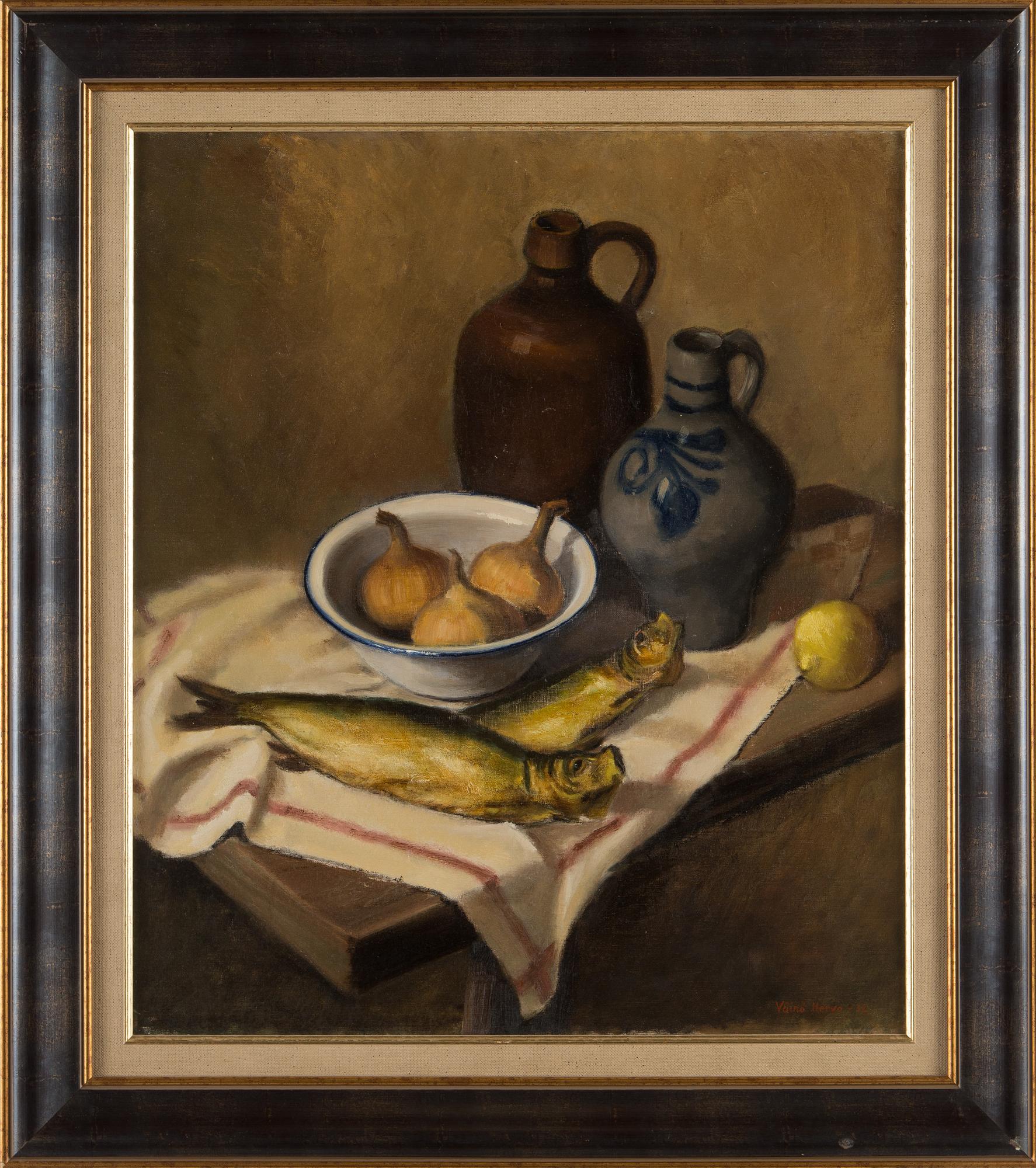 Väinö Hervo, Asetelma.