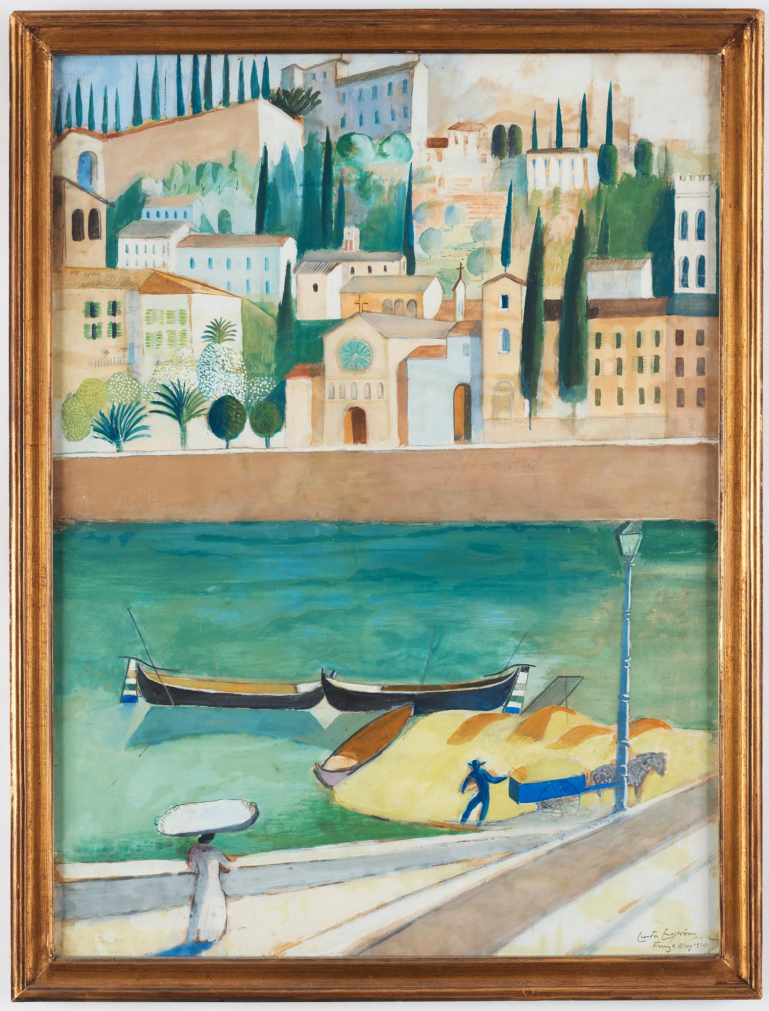 Leander Engström, "Utsikt från mitt fönster i Florens".