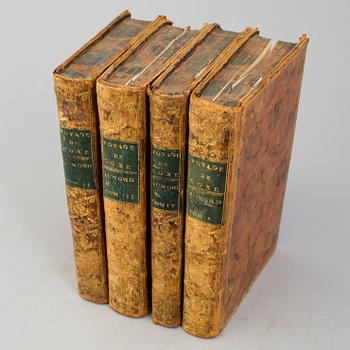 A set of 4 book, William Coxe: Voyage en Pologne, Russie, Suède, Dannemarc,  1-4 vol.   Buisson, Genève, Buisson, 1786.