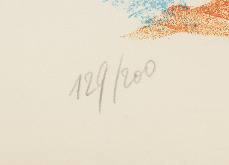 Roberto Matta, lithograph in colours, signed 129/200.