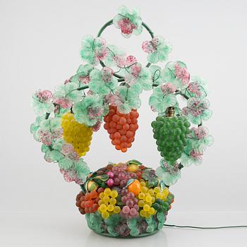 Bordslampa, glas, Murano, Italien, 1900-talets andra hälft.