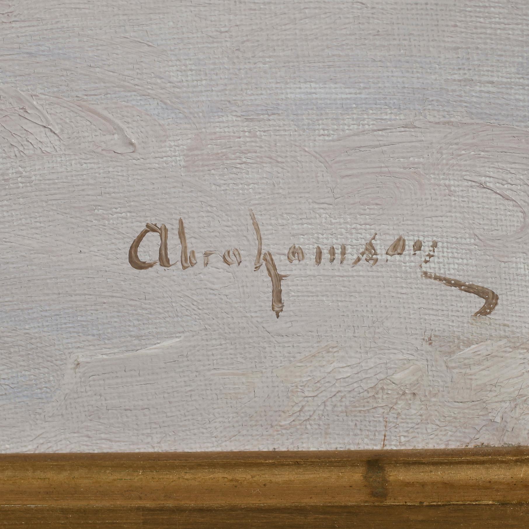 ERIK ABRAHAMSSON, olja på duk, signerad.