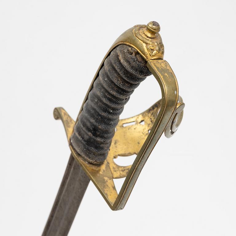 A Swedish officer's sabre, from around the year 1780.