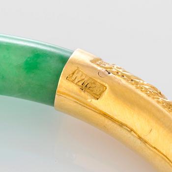 A jadeite bangle.