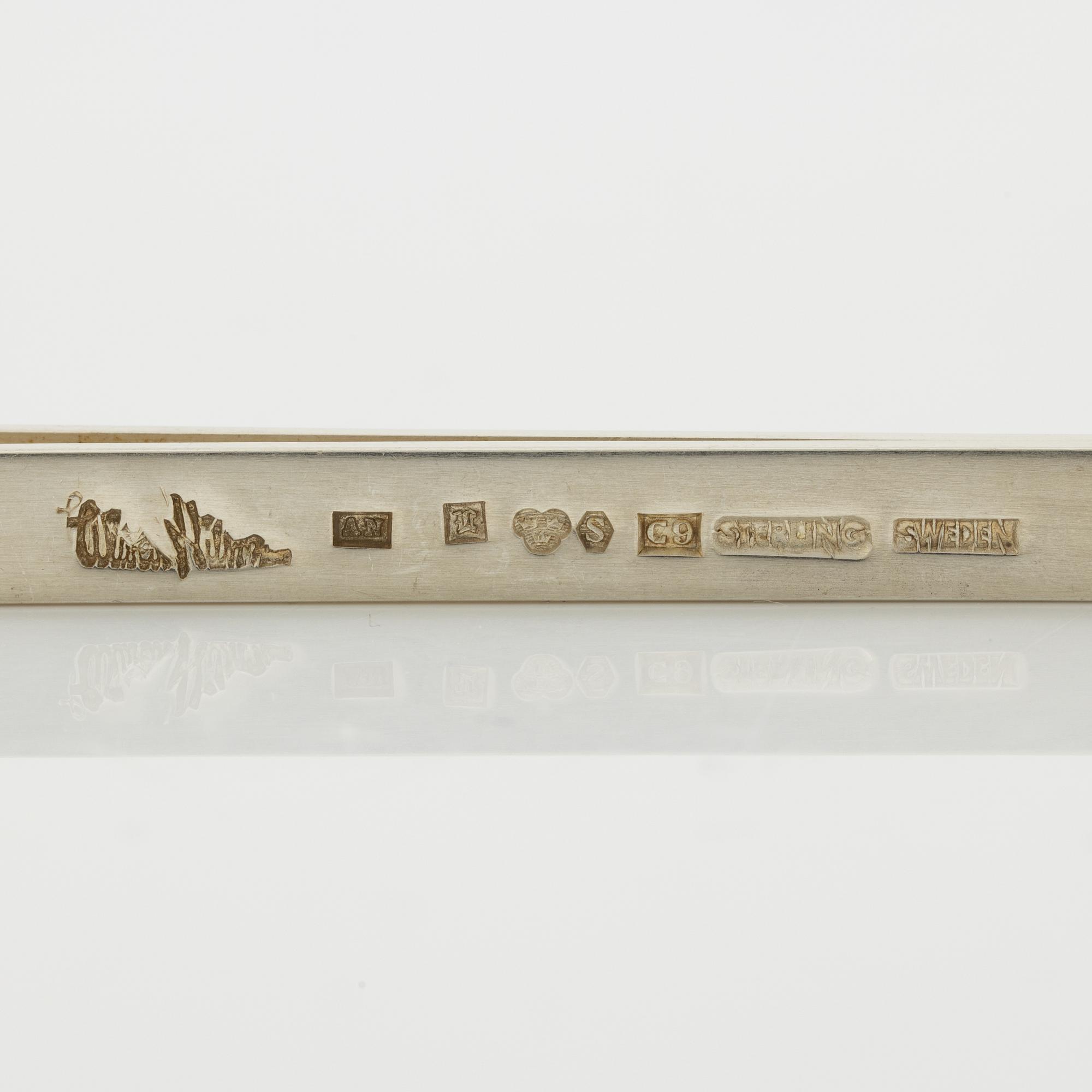 Wiwen Nilsson, tie clip, silver.