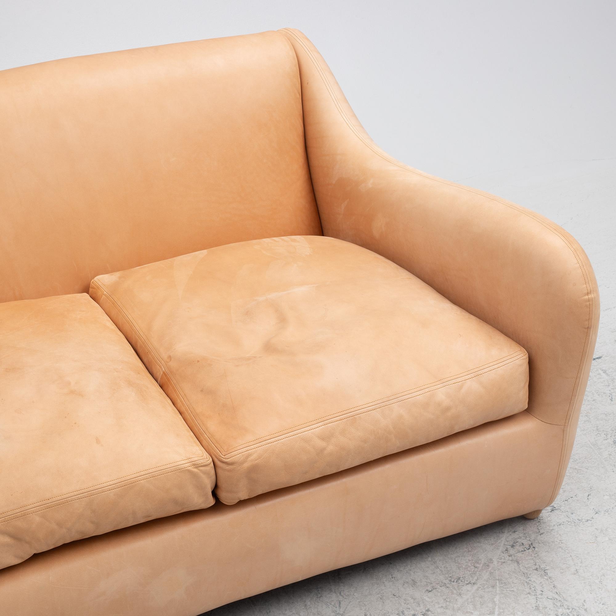 Matthew Hilton, sofa and ottoman, "Balzac", SCP, England, circa 2000.