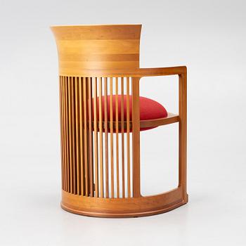 Frank Lloyd Wright, karmstol, modellnummer 606, "Barrel", Cassina.