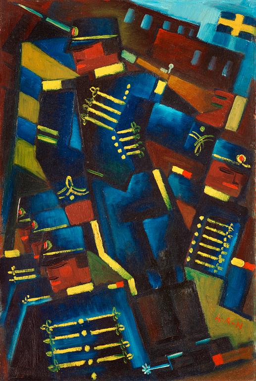 Gösta Adrian-Nilsson, "Blå husarer".