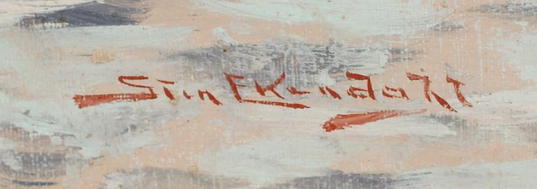 STEN EKENDAHL, olja på duk, sign.