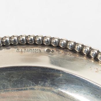 Bricka, silver, GA Dahlgren, Malmö 1918.