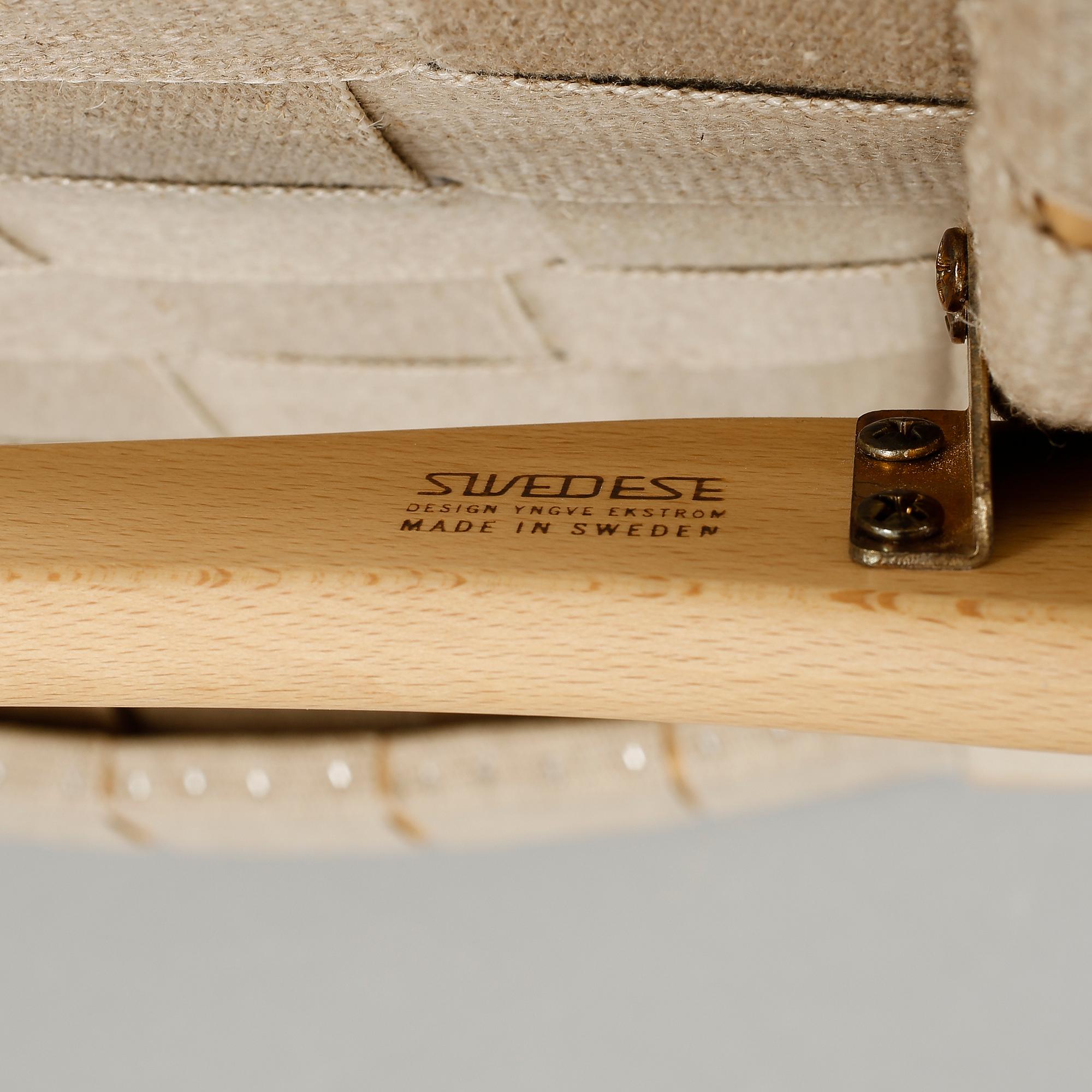 FÅTÖLJER, "Primo", ett par, Yngve Ekström, Swedese, 1990-tal.