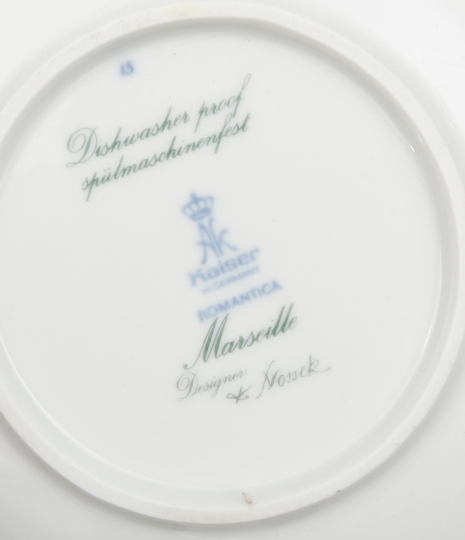 MAT- OCH KAFFESERVIS, ca 98 delar, porslin, "Marseille", Kaiser, Tyskland, 1900-talets andra hälft.