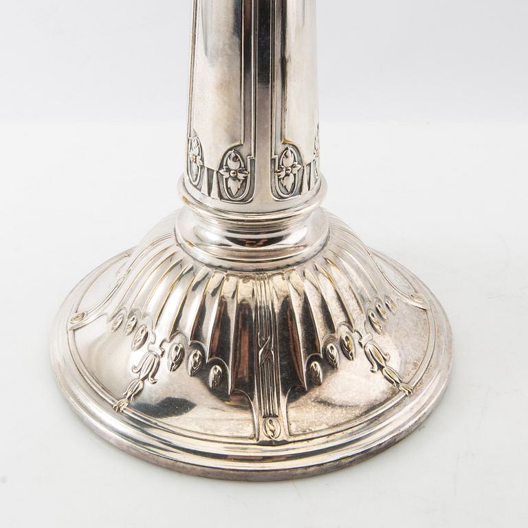 Uppsatsskål 1900-talets början nysilver och glas.