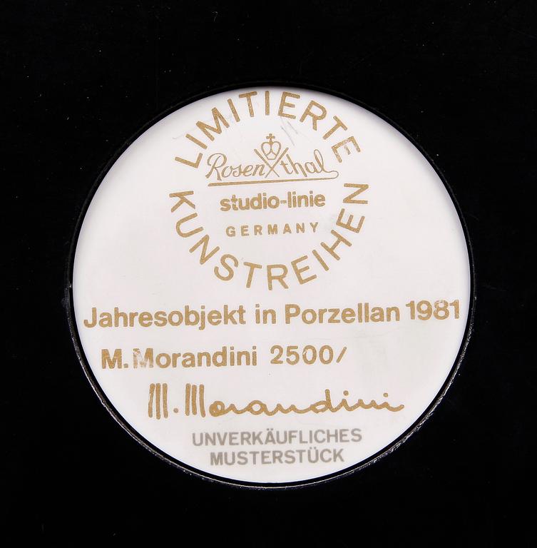 VÄGGPLAKETT, porslin. M. Morandini, Rosenthal.