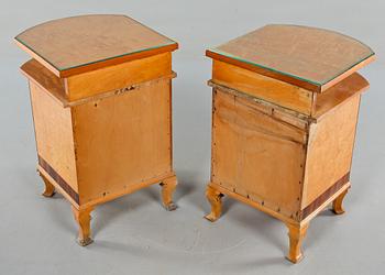 SÄNGBORD, ett par, art deco, 1900-talets andra kvartal.