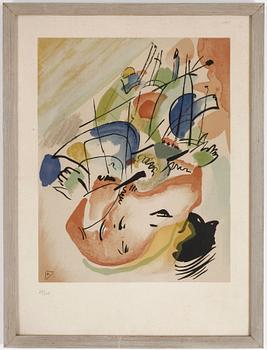 Wassily Kandinsky · WASSILY KANDINSKY, efter, färglitografi, monogramsignerad i plåten samt numrerad 23/250