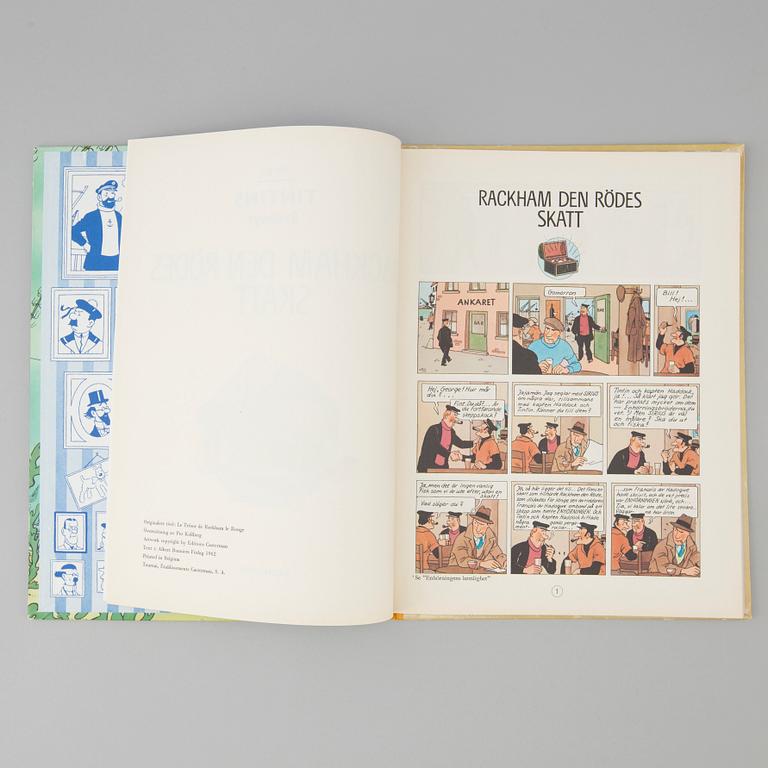 two Tintin books from 1961 & 1962.