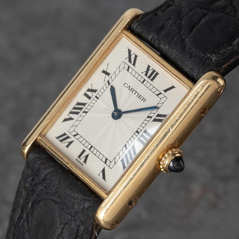 Cartier, Tank Louis, "Guilloché Dial", ca 2000.
