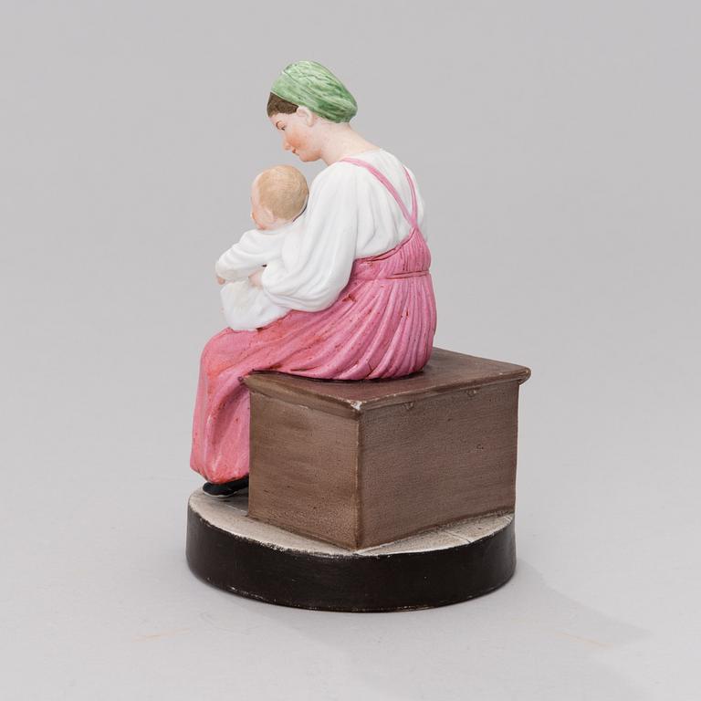 A RUSSIAN POPOV FIGURINE, porcelain, late 19th century.