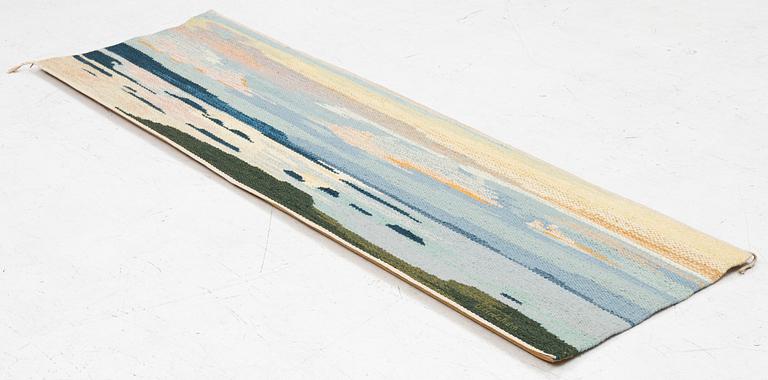 Gösta Hedström, bildväv, "Galtispuoda", Gammelstads Handväveri, signerad G Hedström, ca 50 x 165 cm.