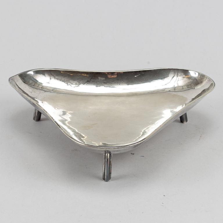 Karl Wojtech, a silver plated fruit bowl, Stockholm.