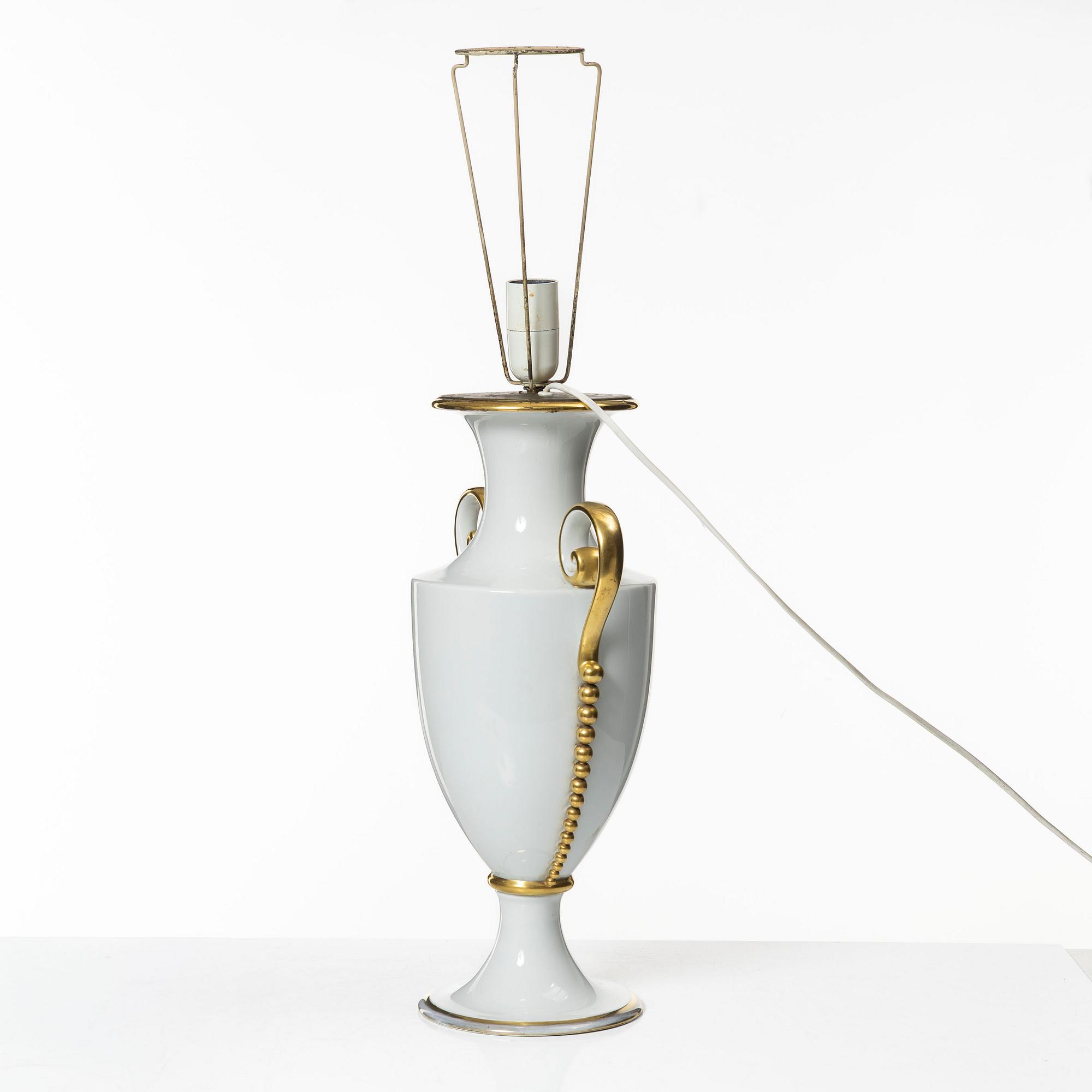 Table lamp, porcelain, Rosenthal, 20th century.