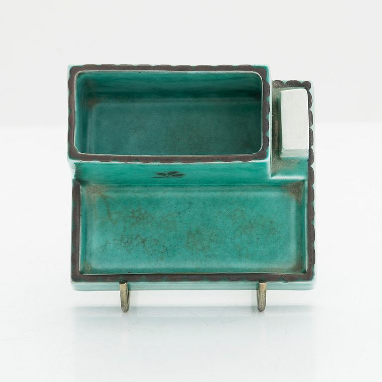 Wilhelm Kåge, tändsticksställ, "Argenta" Gustavsberg.