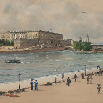 Anna Palm de Rosa, View over the Royal Palace in Stockholm.